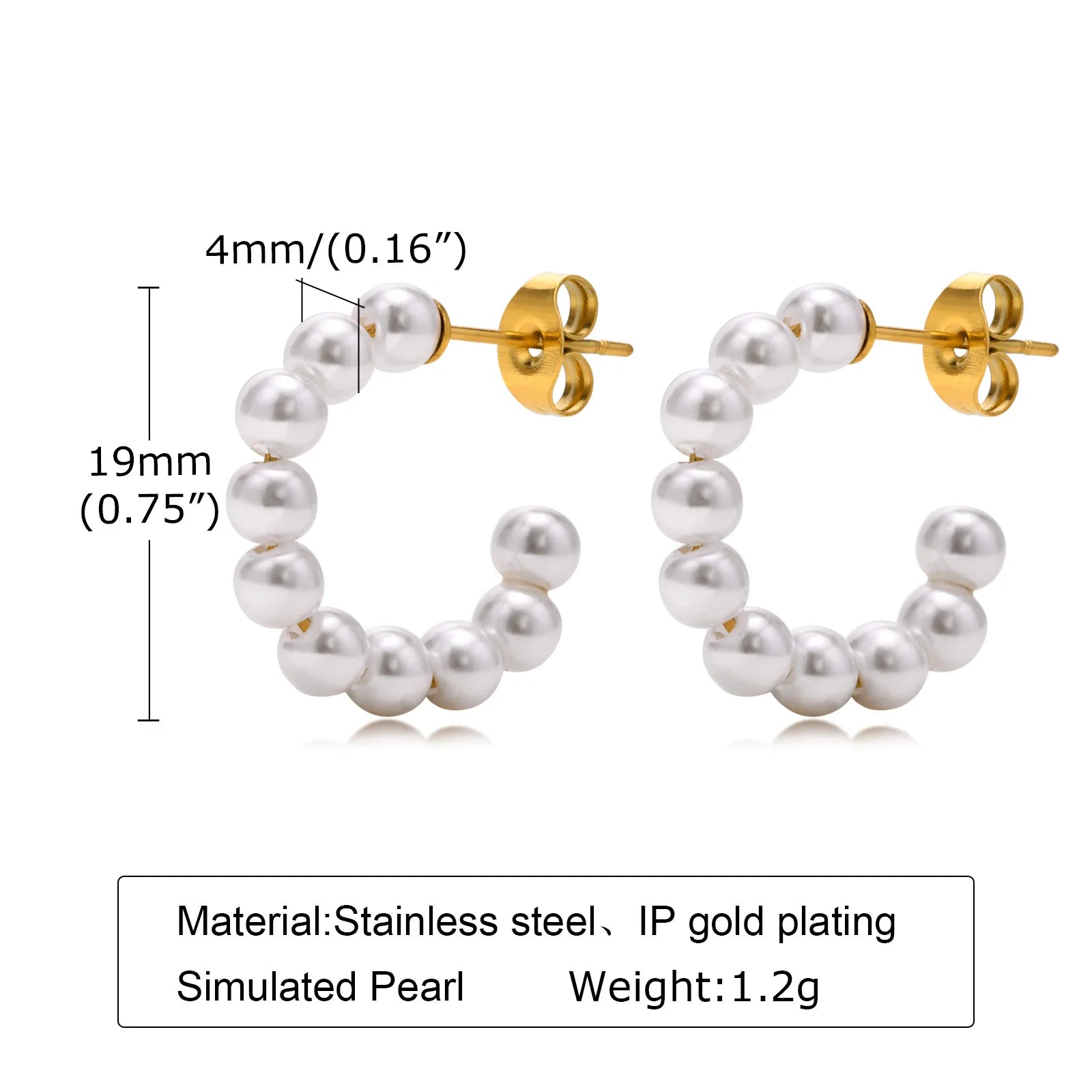 Double Link Hoop Earrings for Women, Stainles Steel Dangle Drop Hoops, Interlocked Circle Stud Earrings, Wholesale Jewelry